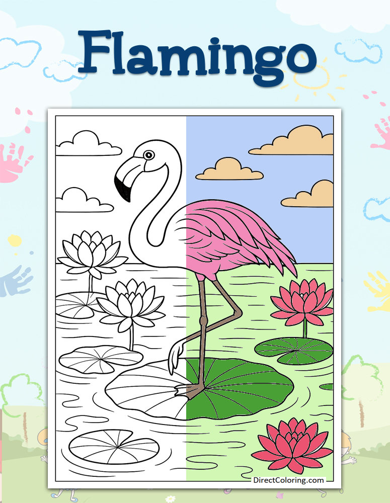 Flamingo Coloring Pages